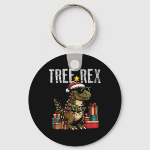 Kids Christmas Dinosaur Tree Rex Xmas Trex Toddler Key Ring