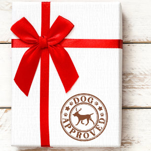 Kids Christmas Dog Approved Classic Round Sticker