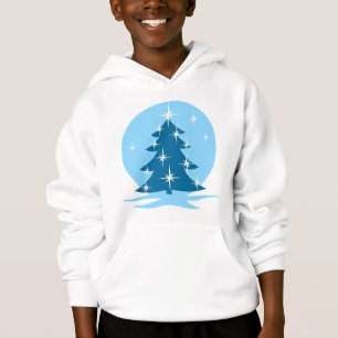 Kid's Christmas Hoodie Blue Holiday Classic Shirt