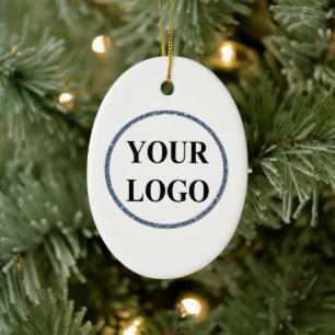 Kids Christmas Ornament ADD LOGO Baseball Merry