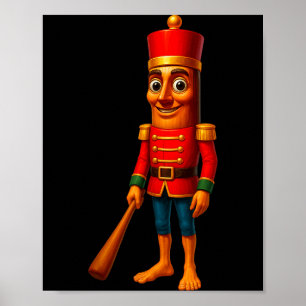 Kids Christmas Pajama Tung Sahur Nutcracker Brainr Poster