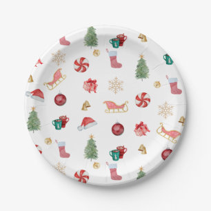 Kids Christmas Party  Paper Plate