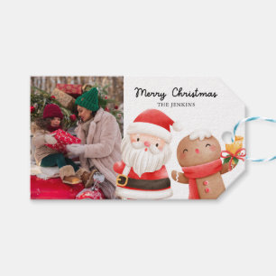 Kids Christmas Photo Favour Gift Tags