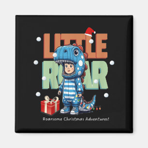 Kids Christmas Roar Dinosaur Kids Boys Xmas Gift Magnet