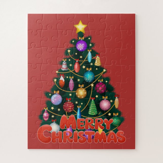 Kids Christmas Tree Puzzle (Vertical)