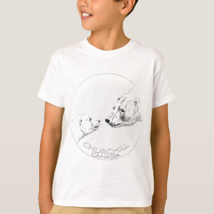 Kid's Churchill Polar Bear Shirt Bear Art T-Shirt