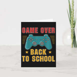Kids Ck To School For Boys Gamer Fun Video Games Card