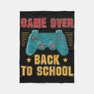Kids Ck To School For Boys Gamer Fun Video Games  Fleece Blanket