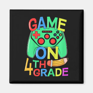 Kids Ck To School Video Gamer 4th Grade Game On Fo Magnet