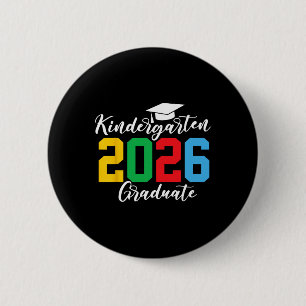 Kids Cl Of 2026 Kindergarten Graduation  6 Cm Round Badge