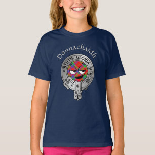 Kids Clan Donnachaidh Crest & Tartan T-Shirt