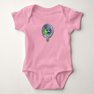 Kids Clan Gunn Crest & Tartan Baby Bodysuit