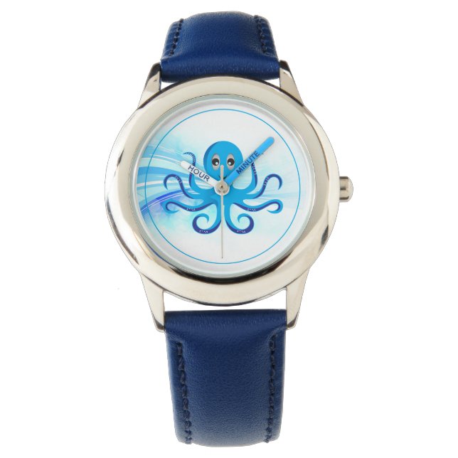 Kids Classic Watch-Octopus Watch (Front)