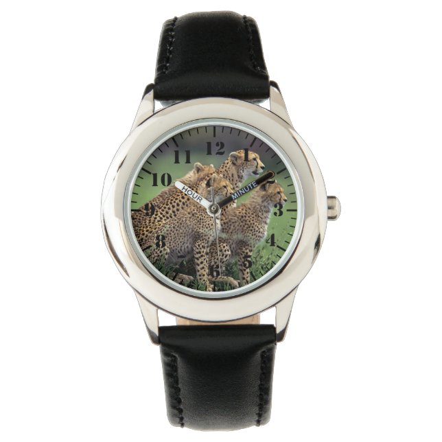 Kids Classic Watch/Wildlife Cheetah's Watch (Front)