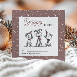 Kids Classroom Dog Themed Yappy Holidays Holiday Card