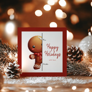 Kids Classroom Personalised Gingerbread Christmas Holiday Card
