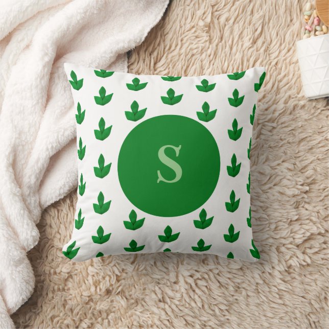 Kids clay modern retro cool green pattern   cushion (Blanket)