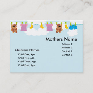 Kids Clothesline Mummy Card