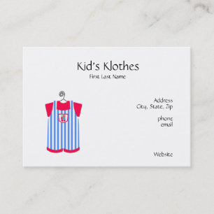 Kids Clothing Business Cards