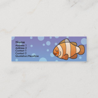 Kids Clown Fish Skinny Profile Cards