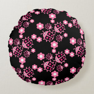 Kids Coccinellidae ladybug Round Cushion
