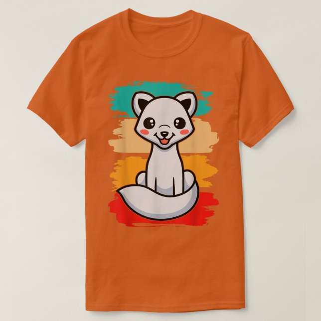 Kids Colorful Arctic Fo  T-Shirt (Design Front)