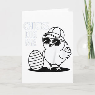 Kids Colour Me In Chicks Dig Me Happy Easter Boys Card