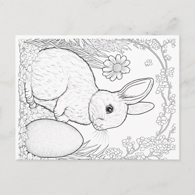 kids colour your own Easter card (Front)