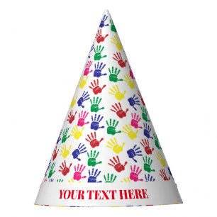 Kids Colourful Handprint Birthday Party Hat