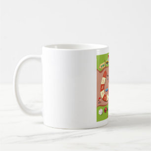 Kids Colourful Race Track Board Game Coffee Mug
