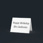 Kids Colouring card, Happy birthday teacher Card<br><div class="desc">Your child will have so much fun adding their special touches to this card by colouring it in,  they will be so pleased to give this to their favourite teacher on their speacial day!</div>