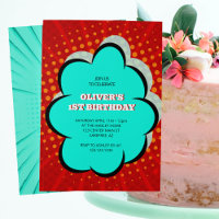 Kid's Comic Book 1st Birthday Party