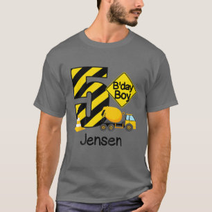 Kids Construction 5Th Birthday Jensen Boys 5 Years T-Shirt