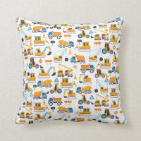 Kids Construction Dump Trucks Vehicle Pattern