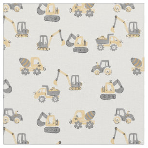 kids construction fabric