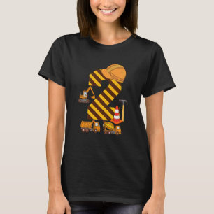 Kids Construction Truck 2nd Birthday Boy 2 Two Yea T-Shirt