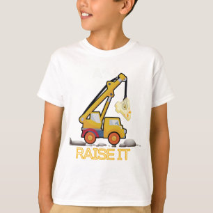 Kids Construction Truck 4rd Birthday Boy Excavator T-Shirt