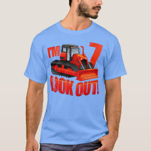 Kids Construction Truck 7th Birthday Boy 7 Years O T-Shirt