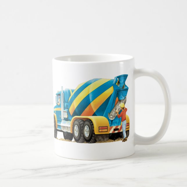 Kids Construction Truck Concrete Mixer Mug (Right)