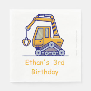 Kid's Construction Truck Napkin