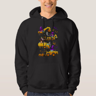 Kids Construction Vehicle Halloween Crane Truck Pu Hoodie