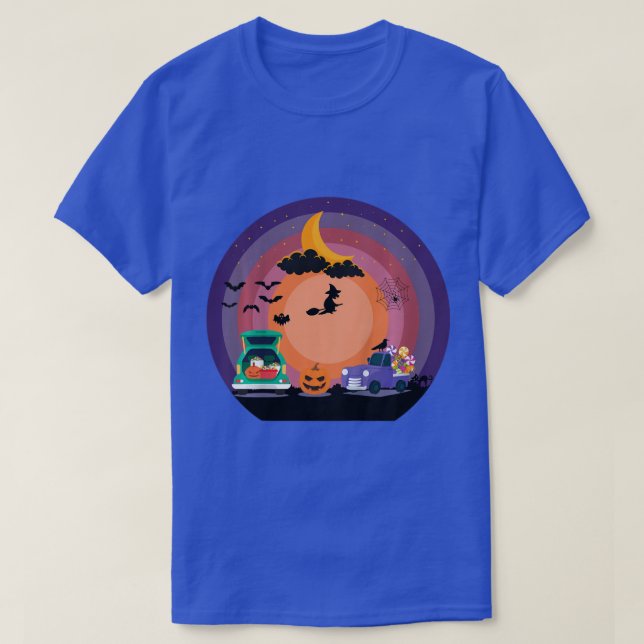 Kids Construction Vehicle Halloween Crane Truck Pu T-Shirt (Design Front)
