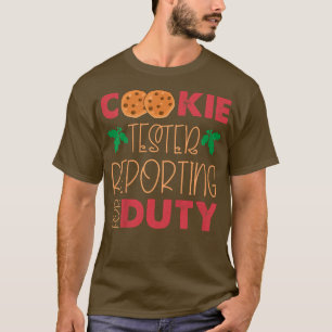 Kids Cookie Tester Christmas Funny XMas Pajama Boy T-Shirt