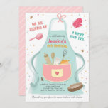 Kids Cooking Birthday Invitation Kitchen Baking<br><div class="desc">♥ A wonderful way to invite your guests to your little one's birthday party! Cooking birthday theme.</div>