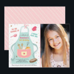 Kids Cooking Birthday Invitation Kitchen Baking<br><div class="desc">♥ A wonderful way to invite your guests to your little one's birthday party! Cooking birthday theme.</div>