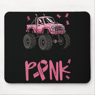 Kids Cool Boys Wear Pink Monster Truck Breast Mouse Pad
