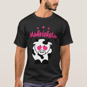 Kids Cool Cow With Sunglasses T-Shirt