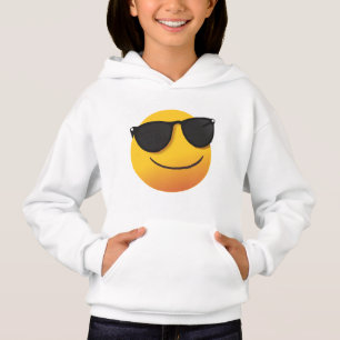 Kids Cool Smiley Hoodie   Fun Emoji Graphic Design