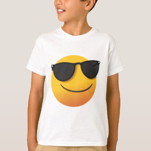 Kids Cool Smiley T-Shirt Fun Emoji Graphic Design