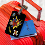 Kids Cool Superhero Photo Luggage Tag<br><div class="desc">This superhero themed luggage tag which transforms your child into a superhero is perfect for kids who travel! The suitcase tag features,  a superhero with their photo incorporated and their name. The font styles,  sizes and colours can be changed after personalising by clicking on the customise further link.</div>